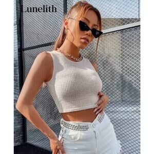 Shein: Cream Textured Tank